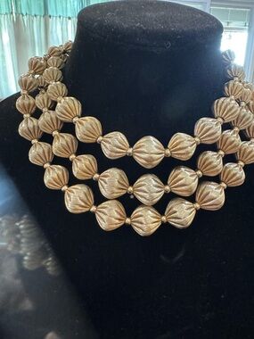 Gold-Tone Multi-Strand Beaded Necklace - Women Jewelry